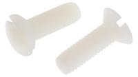232-6964 RS PRO Slot M5 Countersunk Nylon Machine Screws DIN 963 x 16.0mm