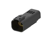 1-2356631-1 TE Connectivity, Superseal Pro Automotive Connector Plug Black Cable Mount 3 Way, Cable Termination