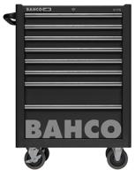 1475k8black Bahco 8 Drawer Solid Steel Wheeled Tool Trolley