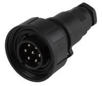 px0745p Bulgin Circular Connector, 7 Contacts, Cable, Standard Connector, Plug, Male, IP68, Standard Buccaneer Series