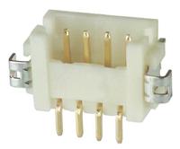 df13a-6p-125h51 Hirose DF13 Series Right Angle Surface PCB Header, 6 Contact(s), 1.25 mm Pitch, 1 Row, Shrouded
