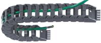 z1630600 Igus e-chain, Z16 Black Cable Chain - Flexible Slot, W50.5 mm x D39mm, L1m, 60 mm Min. Bend Radius, Igumid NB
