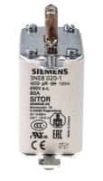 3ne8020-1 Siemens 80A 00 HLS Centred Tag Fuse, aR, 690V ac