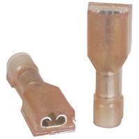 2-520081-2 TE Connectivity Ultra Fast 110/0.125 Series Red Insulated Female Spade Connector, Receptacle, 2.79 x 0.41mm Tab Size,