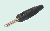 930727700 Hirschmann Test & Measurement Black Male Banana Plug, 4 mm Connector, Solder Termination, 30A, 30 V ac, 60V dc, Gold