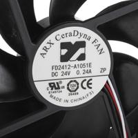fd2412-a1051e2al ARX CeraDyna Series Axial Fan, 24 V dc, DC Operation, 180.8m³/h, 5.52W, 230mA Max, 120 x 120 x 25mm