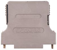 fphgr-3ae-1727040119 FCT FPHGR Series ABS Angled, Straight D Sub Backshell, 25 Way, Strain Relief