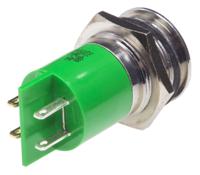 211-689 RS PRO Green Panel Mount Indicator, 12V, 22mm Mounting Hole Size, Solder Tab Termination