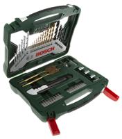 2607019327 Bosch 50-Piece Masonry Drill Bit, Metal Drill Bit, Wood Drill Bit Set for Multi-Material, 22mm Max, 1.5mm Min, HSS Bits