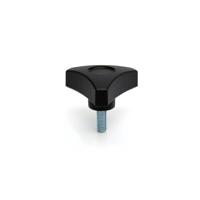 284-5395 RS PRO Black Thermoplastic Clamping Knob, M8 x 20, Threaded Mount