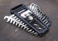 487-268 RS PRO 12-Piece Spanner Set, 8 → 19 mm, Chrome Vanadium Steel