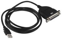 icusb1284d25 StarTech.com USB 2.0 USB A Male to DB25 Female Converter Cable