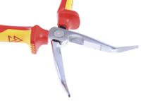 26-26-200 Knipex Long Nose Pliers, 200 mm Overall, Angled Tip, VDE/1000V, 73mm Jaw