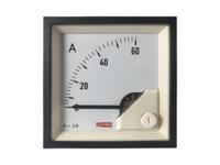 186-2441 RS PRO Analogue Panel Ammeter 3 (Input)A AC, 68mm x 68mm, 1 % Moving Iron