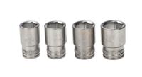s160 Bahco 16-Piece Metric 1/4 in Standard Socket Set with Ratchet, 6 point