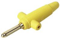 931667103 Hirschmann Test & Measurement Yellow Male Banana Plug - Solder, 60V dc