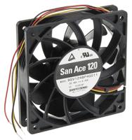 9gv1248p4g011 Sanyo Denki San Ace 9GV Series Axial Fan, 48 V dc, DC Operation, 289.8m³/h, 20.16W, 420mA Max, 120 x 120 x 25mm