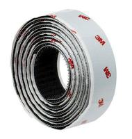 sj352b 3M Black Hook & Loop Tape, 25mm x 1.25m