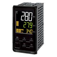 e5ec-rr4a5m-000 Omron E5EC Panel Mount PID Temperature Controller, 48 x 48mm 4 Input, 4 Output Relay, 2 Relays, 100 → 240 V ac Supply