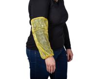o0095 RS PRO Yellow Disposable Polythene Arm Protector for Food Industry Use, 400mm Length, 22 x 40 cm