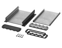 84310150hmt1-abph-1000-0150-wl Bopla Alubos (Set) Series Black Aluminium General Purpose Enclosure, IP65, Flanged, Black Lid, 106 x 32 x 150mm