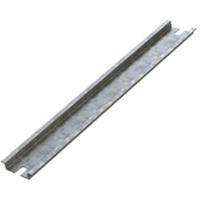 4dr3526 Deltron Galvanised Steel Unperforated DIN Rail, Top Hat Compatible, 244mm x 35mm x 8mm