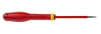 at25x75ve Facom Slotted Insulated Screwdriver, 2.5 x 0.4 mm Tip, 75 mm Blade, VDE/1000V, 178 mm Overall