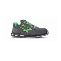 rl20036-10 UPower POINT Unisex Green Aluminium Toe Capped Safety Trainers, UK 10, EU 44
