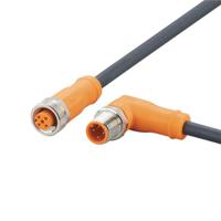 evc733 ifm electronic Male 4 way M12 to Female 5 way M12 Communication Cable, 2 m