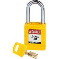 150343 Brady LOTO-101 Key Weatherproof Nylon, Steel Padlock, 6.35mm Shackle, 38.00mm Body
