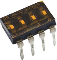 1825006-5 TE Connectivity 4 Way Through Hole DIP Switch SPST