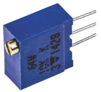 m64w103kb40 Vishay 64W Series 19 (Electrical), 22 (Mechanical)-Turn Through Hole Trimmer Resistor with Pin Terminations, 10kΩ ±10%