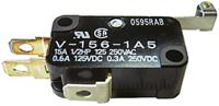 v-156-1c5 Omron Roller Lever Micro Switch, Quick Connect Terminal, 15 A @ 250 V ac, SP-CO, IP40