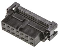 1-111623-9 TE Connectivity 14-Way IDC Connector Socket for Cable Mount, 2-Row
