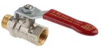 733-5233 RS PRO Brass Full Bore, 2 Way, Ball Valve, Threaded, BSPP 3/8in, 40 → 30bar Operating Pressure