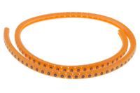 812-1247 RS PRO Snap On Cable Markers, Black on Orange, Pre-printed "0", 3 → 3.4mm Cable