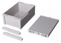 96036365-b-261712-abs-7035 Bopla Bocube Series Light Grey ABS Enclosure, IP66, IP68, Light Grey Lid, 271 x 170 x 120mm