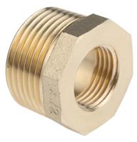 203-9044 RS PRO Threaded Fitting, Straight Reducer Bush, Male BSP 1in to Female BSP 1/2in