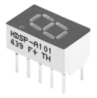 hdsp-a101 HDSP-A101 Broadcom 7-Segment LED Display, CA Red 3.6 mcd RH DP 7.6mm
