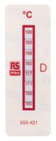 555-421 RS PRO Non-Reversible Temperature Sensitive Label, 160°C to 199°C, 8 Levels