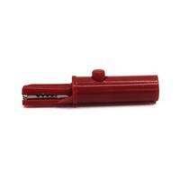 bu-272591 Mueller Electric Crocodile Clip 4 mm Banana Plug Connection, Nickel-Plated Steel Contact, 19A, Red