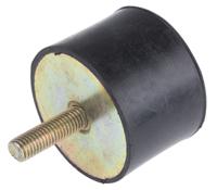 171-2611 RS PRO M12 Anti Vibration Mount, Male to Female Bobbin with 313.06kg Compression Load