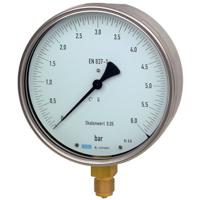 9052330 WIKA G 1/2 Analogue Pressure Gauge 250bar Bottom Entry 160mm Outside Diameter