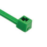 116-01815-t18r-pa66-gn HellermannTyton Cable Tie, Inside Serrated, 100mm x 2.5 mm, Green Polyamide 6.6 (PA66), Pk-100