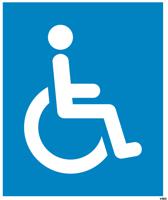 226-7871 RS PRO Tactile Sign: Disability Access, Self-Adhesive Non Skid PVC, 600 x 500mm