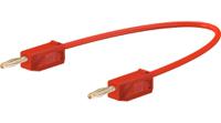 280039-00722 Staubli Test lead, 10A, 30 → 60V, Red, 7.5cm Lead Length