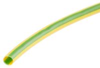 901-00041 HellermannTyton PVC Green/Yellow Cable Sleeve, 4mm Diameter, 100m Length