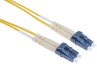 135-569 RS PRO LC to LC Duplex Single Mode OS1 Fibre Optic Cable, 9/125μm, Yellow, 2m