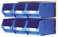 771-9206 RS PRO PP Storage Bin, 240mm x 150mm x 132mm, Blue