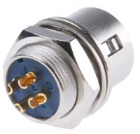 hr10-7r-4s73 Hirose Circular Connector, 4 Contacts, Panel, Miniature Connector, Socket, Female, HR10 Series